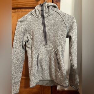 Lululemon size 2 grey fleece quarter zip